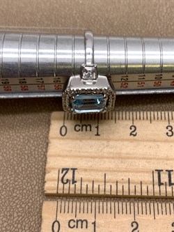 *Кольцо р.17,5 Голубой Топаз арт. R00411-247, (вес 4,63 г) - фото 335797 *Кольцо р.17,5 Голубой Топаз арт. R00411-247, (вес 4,63 г) - фото 335797