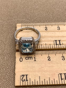 *Кольцо р.17,5 Голубой Топаз арт. R00411-247, (вес 4,63 г) - фото 335804 *Кольцо р.17,5 Голубой Топаз арт. R00411-247, (вес 4,63 г) - фото 335804