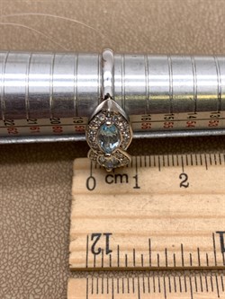 *Кольцо р.18,5 Голубой Топаз арт. R00451-543 Вес 3,94 г - фото 335807 *Кольцо р.18,5 Голубой Топаз арт. R00451-543 Вес 3,94 г - фото 335807