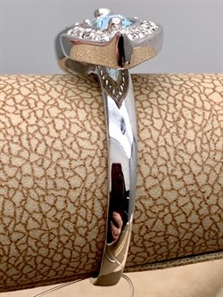 *Кольцо р.18,5 Голубой Топаз арт. R00451-543 Вес 3,94 г - фото 335810 *Кольцо р.18,5 Голубой Топаз арт. R00451-543 Вес 3,94 г - фото 335810