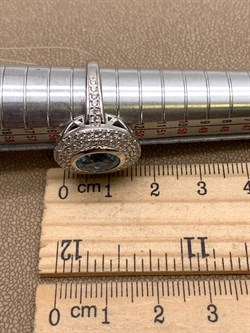 *КОЛЬЦО р.17,5 Голубой Топаз арт. R00456-170, (вес 4,96 г) - фото 335817 *КОЛЬЦО р.17,5 Голубой Топаз арт. R00456-170, (вес 4,96 г) - фото 335817