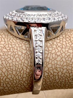 *КОЛЬЦО р.17,5 Голубой Топаз арт. R00456-170, (вес 4,96 г) - фото 335820 *КОЛЬЦО р.17,5 Голубой Топаз арт. R00456-170, (вес 4,96 г) - фото 335820