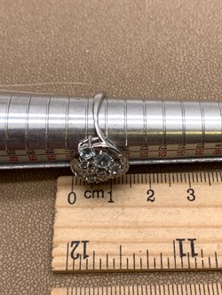 *Кольцо р.18 Голубой Топаз арт. R00416-845, (вес 2,97 г) - фото 335827