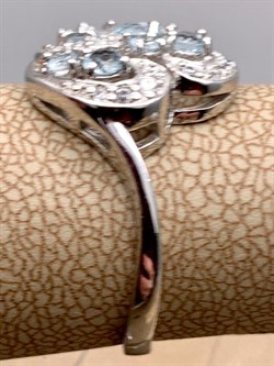 *Кольцо р.18 Голубой Топаз арт. R00416-845, (вес 2,97 г) - фото 335830