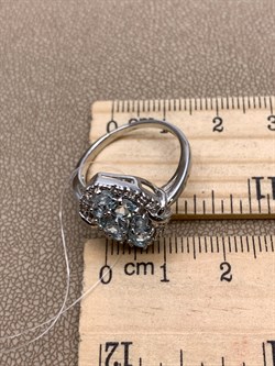 *Кольцо р.18 Голубой Топаз арт. R00459-203, (вес 3,9 г) - фото 335844 *Кольцо р.18 Голубой Топаз арт. R00459-203, (вес 3,9 г) - фото 335844