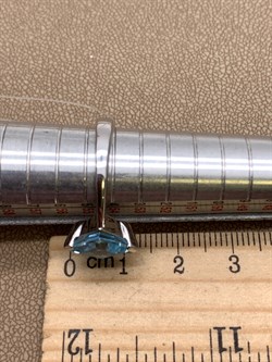 *Кольцо р.17,5 Голубой Топаз арт. R00401-935, (вес 4,02 г) - фото 335847