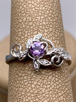 *КОЛЬЦО р.18 Аметист арт. R00611-973, (вес 2,58 г) - фото 335861 *КОЛЬЦО р.18 Аметист арт. R00611-973, (вес 2,58 г) - фото 335861