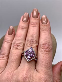 *КОЛЬЦО р.17,5 Аметист арт. R00632-303, (вес 4,56 г) - фото 335892 *КОЛЬЦО р.17,5 Аметист арт. R00632-303, (вес 4,56 г) - фото 335892