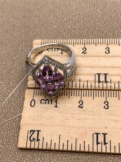 *КОЛЬЦО р.17,5 Аметист арт. R00632-303, (вес 4,56 г) - фото 335894 *КОЛЬЦО р.17,5 Аметист арт. R00632-303, (вес 4,56 г) - фото 335894