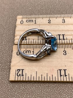 *Кольцо р.18  Голубой Топаз арт. R00219-749 Вес 4,07 г - фото 335904 *Кольцо р.18  Голубой Топаз арт. R00219-749 Вес 4,07 г - фото 335904