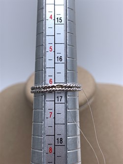 *КОЛЬЦО р.17 Голубой Топаз арт. R00238-575, (вес около 2,61 г) - фото 335917