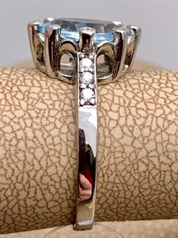 *КОЛЬЦО р.18 Голубой Топаз арт. R00226-123, (вес 3,13 г) - фото 335929 *КОЛЬЦО р.18 Голубой Топаз арт. R00226-123, (вес 3,13 г) - фото 335929