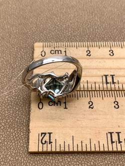 *КОЛЬЦО р.18 Голубой Топаз арт. R00230-310, (вес 4,58 г) - фото 335952