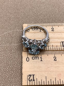 *КОЛЬЦО р.17 Голубой Топаз арт. R00214-870, (вес 4,17 г) - фото 335972 *КОЛЬЦО р.17 Голубой Топаз арт. R00214-870, (вес 4,17 г) - фото 335972