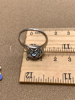 *КОЛЬЦО р.17,5 Голубой Топаз арт. R00106-701, (вес 3,1 г) - фото 336001