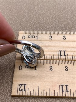 *КОЛЬЦО р.17,5 Голубой Топаз арт. R00159-963, (вес 4,38 г) - фото 336011 *КОЛЬЦО р.17,5 Голубой Топаз арт. R00159-963, (вес 4,38 г) - фото 336011