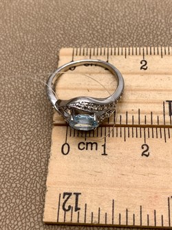 *КОЛЬЦО р.17,5 Голубой Топаз арт. R00101-925, (вес 2,43 г) - фото 336032 *КОЛЬЦО р.17,5 Голубой Топаз арт. R00101-925, (вес 2,43 г) - фото 336032