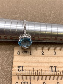 *КОЛЬЦО р.18 Голубой Топаз арт. R00104-400, (вес 3,16 г) - фото 336045 *КОЛЬЦО р.18 Голубой Топаз арт. R00104-400, (вес 3,16 г) - фото 336045