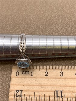 *Кольцо р.17,5 Голубой Топаз арт. R00134-441 Вес 3,49 г - фото 336065 *Кольцо р.17,5 Голубой Топаз арт. R00134-441 Вес 3,49 г - фото 336065