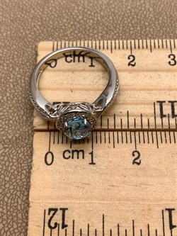 *Кольцо р.17,5 Голубой Топаз арт. R00134-441 Вес 3,49 г - фото 336072 *Кольцо р.17,5 Голубой Топаз арт. R00134-441 Вес 3,49 г - фото 336072