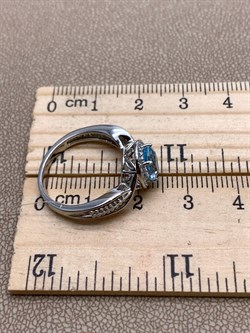 *Кольцо р.17,5 Голубой Топаз арт. R00134-441 Вес 3,49 г - фото 336073 *Кольцо р.17,5 Голубой Топаз арт. R00134-441 Вес 3,49 г - фото 336073