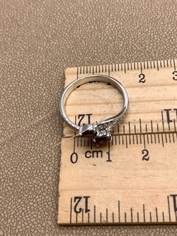 *КОЛЬЦО р.18 Гранат арт. R00616-806, (вес 2,44 г) - фото 336092