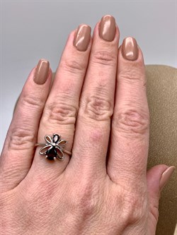 *КОЛЬЦО р.16,5 Гранат арт. R00183-447, (вес 2,21 г) - фото 336129 *КОЛЬЦО р.16,5 Гранат арт. R00183-447, (вес 2,21 г) - фото 336129