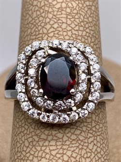 *КОЛЬЦО р.17,5 Гранат арт. R00196-923, (вес 5,22 г) - фото 336157 *КОЛЬЦО р.17,5 Гранат арт. R00196-923, (вес 5,22 г) - фото 336157