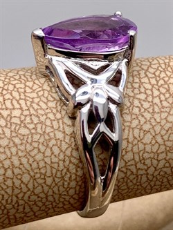 *Кольцо р.17 Аметист арт. R00197-173 вес 4,09 г - фото 336166