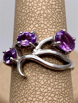 *КОЛЬЦО р.17,5 Аметист арт. R00188-767, (вес 2,77 г) - фото 336178 *КОЛЬЦО р.17,5 Аметист арт. R00188-767, (вес 2,77 г) - фото 336178