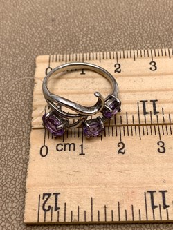 *КОЛЬЦО р.17,5 Аметист арт. R00188-767, (вес 2,77 г) - фото 336181 *КОЛЬЦО р.17,5 Аметист арт. R00188-767, (вес 2,77 г) - фото 336181