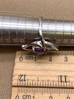 *Кольцо р.18 Аметист арт. R00187-282 вес 4,81 г - фото 336194