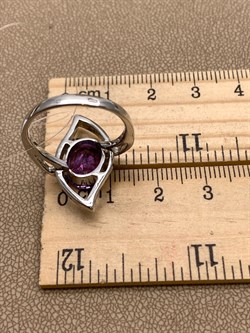 *Кольцо р.18 Аметист арт. R00187-282 вес 4,81 г - фото 336200