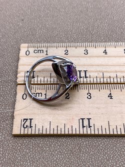*Кольцо р.18 Аметист арт. R00187-282 вес 4,81 г - фото 336202