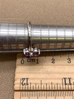 *КОЛЬЦО р.17,5 Аметист арт. R00190-536, (вес 2,63 г) - фото 336225