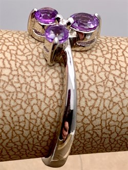 *КОЛЬЦО р.17,5 Аметист арт. R00190-536, (вес 2,63 г) - фото 336228