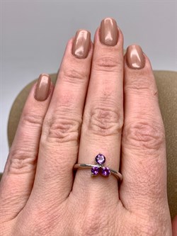 *КОЛЬЦО р.17,5 Аметист арт. R00190-536, (вес 2,63 г) - фото 336230