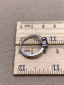 *КОЛЬЦО р.17,5 Аметист арт. R00190-536, (вес 2,63 г) - фото 336233