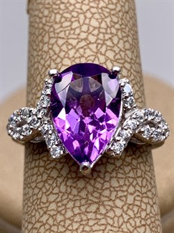 *КОЛЬЦО р.16,5 Аметист арт. R00105-093, (вес около 3,52 г) - фото 336238 *КОЛЬЦО р.16,5 Аметист арт. R00105-093, (вес около 3,52 г) - фото 336238