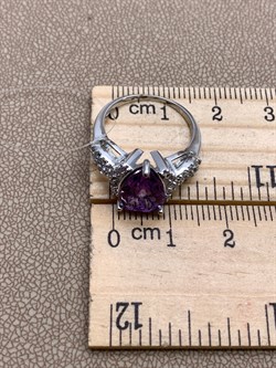 *КОЛЬЦО р.16,5 Аметист арт. R00105-093, (вес около 3,52 г) - фото 336241 *КОЛЬЦО р.16,5 Аметист арт. R00105-093, (вес около 3,52 г) - фото 336241