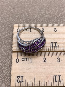 *КОЛЬЦО р.17,5 Аметист арт. R00128-795, (вес 4,17 г) - фото 336250 *КОЛЬЦО р.17,5 Аметист арт. R00128-795, (вес 4,17 г) - фото 336250