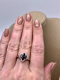 *Кольцо р.17,5 Гранат арт. R00258-240 Вес 2,68 г - фото 336262 *Кольцо р.17,5 Гранат арт. R00258-240 Вес 2,68 г - фото 336262