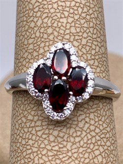 *Кольцо р.17,5 Гранат арт. R00258-240 Вес 2,68 г - фото 336265 *Кольцо р.17,5 Гранат арт. R00258-240 Вес 2,68 г - фото 336265