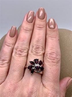 *КОЛЬЦО р.17,5 Гранат арт. R00228-553, (вес около 5,49 г) - фото 336297 *КОЛЬЦО р.17,5 Гранат арт. R00228-553, (вес около 5,49 г) - фото 336297