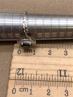 *КОЛЬЦО р.17 Гранат арт. R00260-480, (вес 2,56 г) - фото 336331