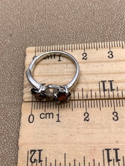 *КОЛЬЦО р.17 Гранат арт. R00236-910, (вес 2,93 г) - фото 336347