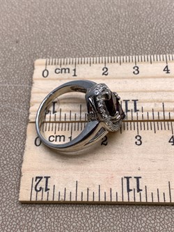 *КОЛЬЦО р.18 Гранат арт. R00215-321, (вес 6,1 г) - фото 336379