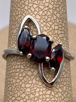 *КОЛЬЦО р.16,5 Гранат арт. R00200-016, (вес 2,39 г) - фото 336386