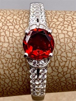 *Кольцо р.17,5 Гранат арт. R00507-387 Вес 2,61 г - фото 336395 *Кольцо р.17,5 Гранат арт. R00507-387 Вес 2,61 г - фото 336395