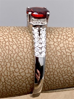 *Кольцо р.17,5 Гранат арт. R00507-387 Вес 2,61 г - фото 336396 *Кольцо р.17,5 Гранат арт. R00507-387 Вес 2,61 г - фото 336396